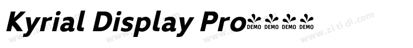 Kyrial Display Pro字体转换